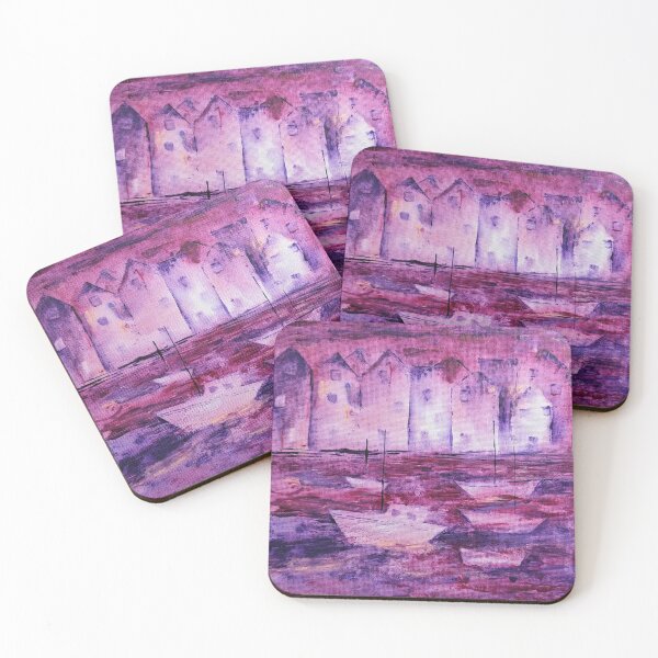 Item preview, Copy of Colourful harbour with boats - Pre Dawn designed and sold by Caroline Whittaker.