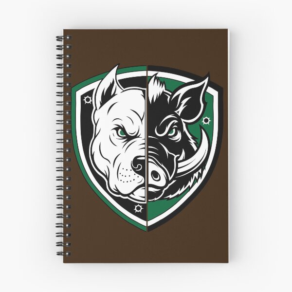Item preview, Pitbull Hog Hunter Graphic (Left) designed and sold by Mandy-Sue.