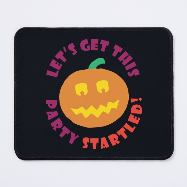 Item preview, Lets Get This Party Startled - Funny Halloween Pumpkin designed and sold by ToluaPrints.