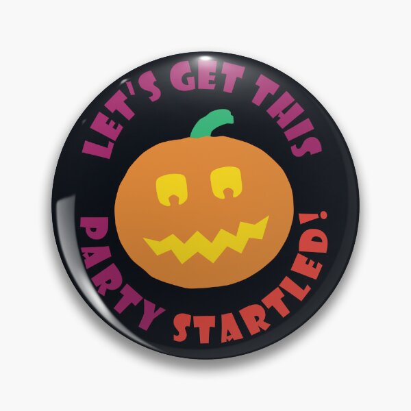 Item preview, Lets Get This Party Startled - Funny Halloween Pumpkin designed and sold by ToluaPrints.