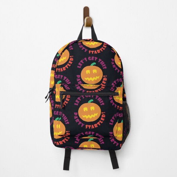Item preview, Lets Get This Party Startled - Funny Halloween Pumpkin designed and sold by ToluaPrints.