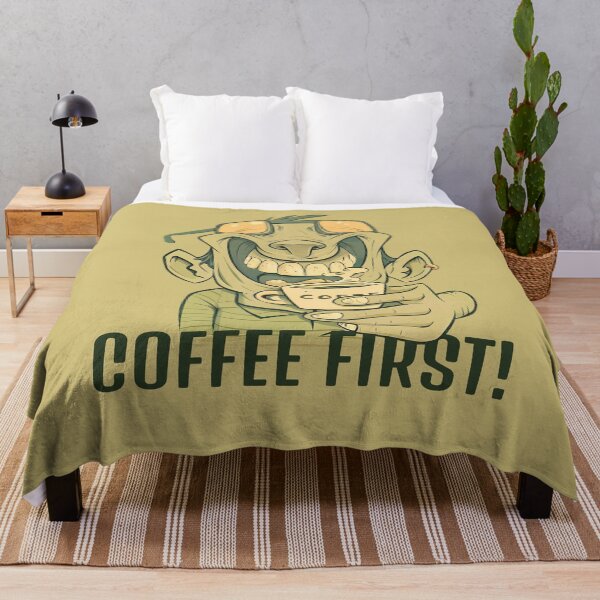 Item preview, Coffee First! designed and sold by NickTaroDesign.