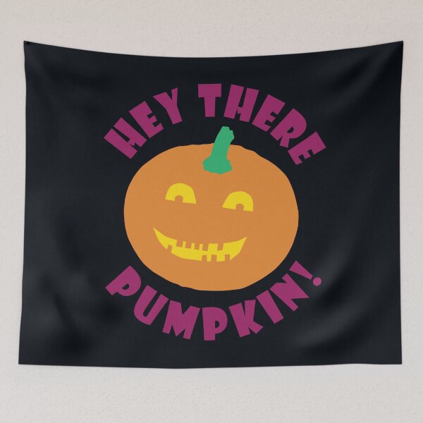 Item preview, Hey There Pumpkin - Funny Halloween Pumpkin Print designed and sold by ToluaPrints.