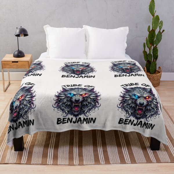 Item preview, Tribe of Benjamin – Fierce Wolf T-Shirt designed and sold by TreatUrSelf7.