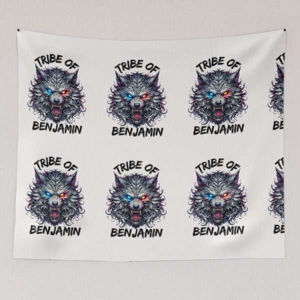 Item preview, Tribe of Benjamin – Fierce Wolf T-Shirt designed and sold by TreatUrSelf7.