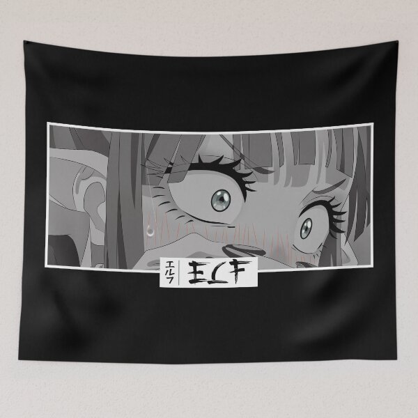 Item preview, Elf Anime Eyes Monochrome Japanese Cozy Manga designed and sold by Otakurypto.