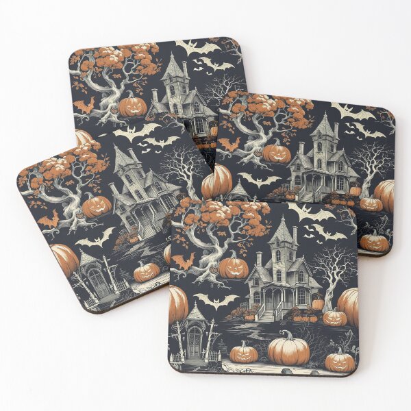 Item preview, Halloween Pattern with Pumpkins and Ghosts designed and sold by Rue Market.