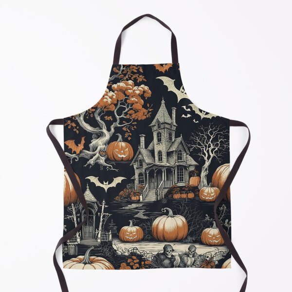 Item preview, Halloween Pattern with Pumpkins and Ghosts designed and sold by Rue Market.