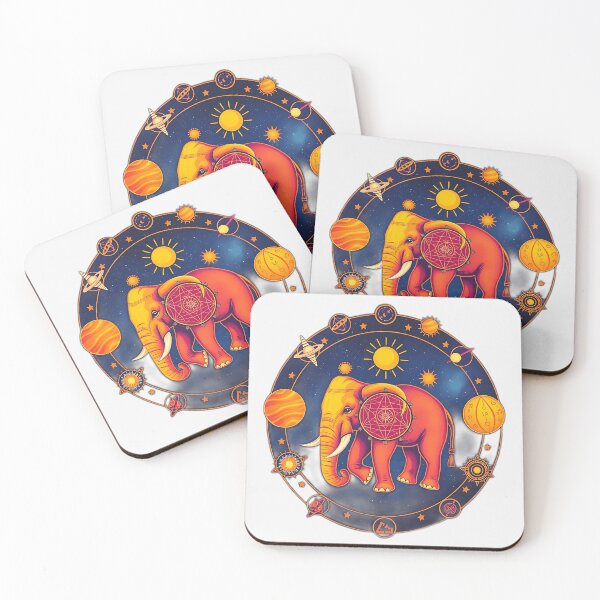 Item preview, Cosmic Elephant and Planetary Symbols designed and sold by sharon1210.