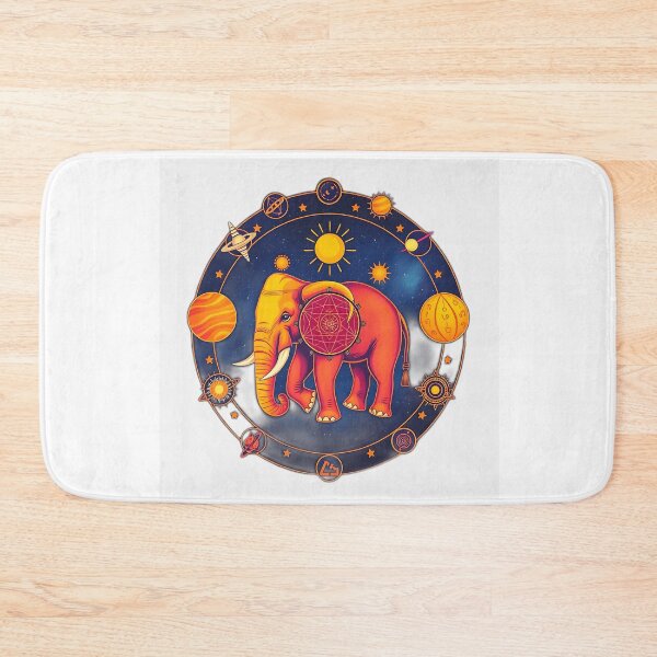 Item preview, Cosmic Elephant and Planetary Symbols designed and sold by sharon1210.