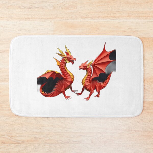 Item preview, Cosmic Origami Dragons in Red and Gold designed and sold by sharon1210.