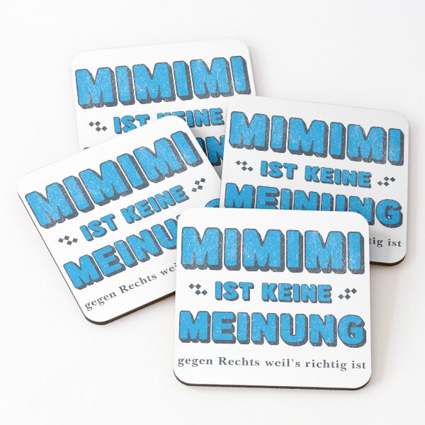 Item preview, “MIMIMI is not an opinion – statement design in ironic blue” designed and sold by VariousGoodies.