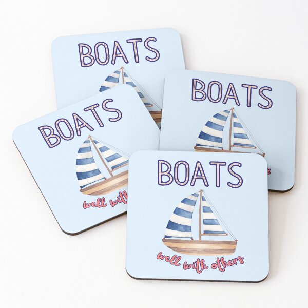 Item preview, Boats Well With Others Sailing Design designed and sold by windwander.