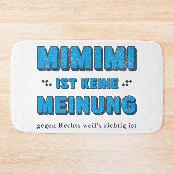 Item preview, “MIMIMI is not an opinion – statement design in ironic blue” designed and sold by VariousGoodies.