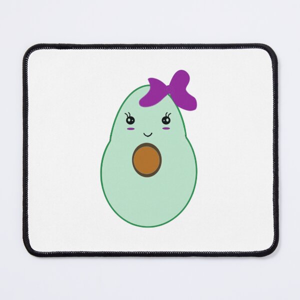 Item preview, Cute Avocado Girl with Purple Bow designed and sold by Yaso studio .