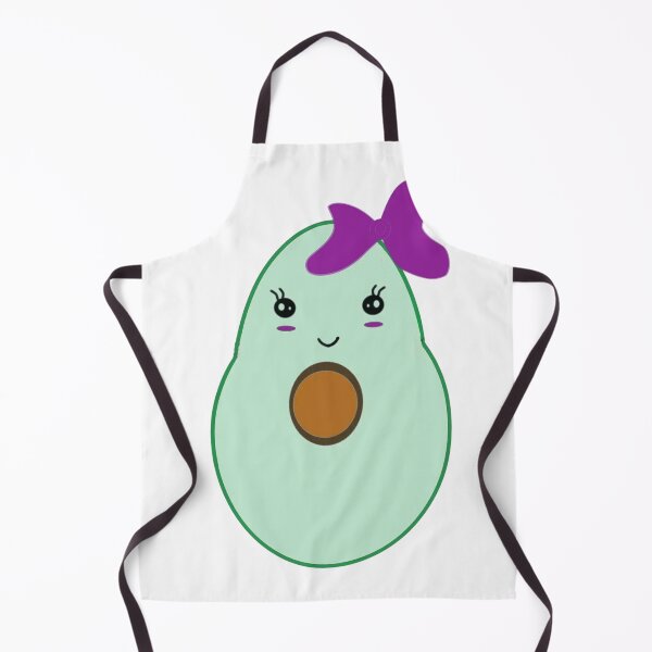 Item preview, Cute Avocado Girl with Purple Bow designed and sold by Yaso studio .