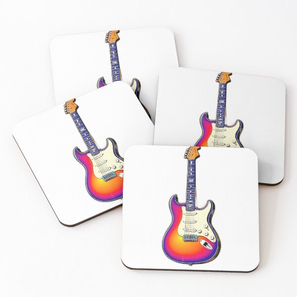 Item preview, Colorful Comic Style Guitar Art designed and sold by sharon1210.