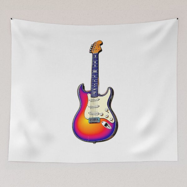 Item preview, Colorful Comic Style Guitar Art designed and sold by sharon1210.