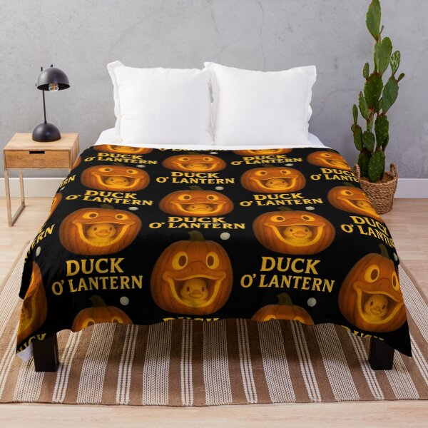 Aperçu de l'œuvre Canard O'Lantern – T-shirt drôle de canard citrouille d'Halloween créée et vendue par TeeTimeTreasure.