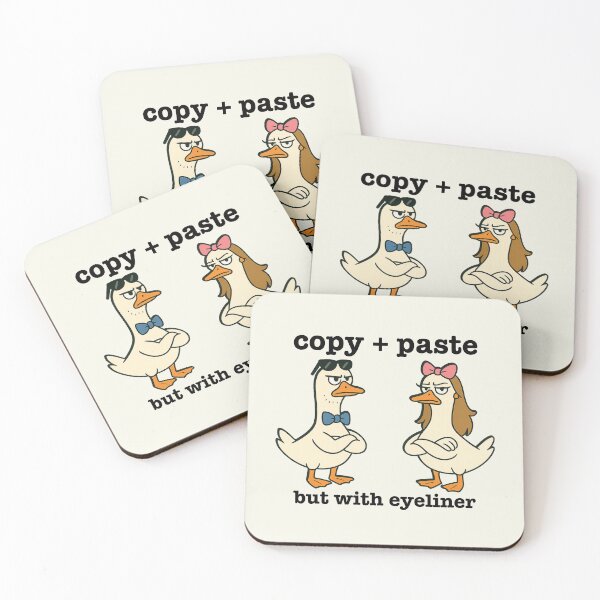 Item preview, My Dad Gets Mad at Me Copy Paste with Eyeliner Funny Geese designed and sold by SunfullyYours.