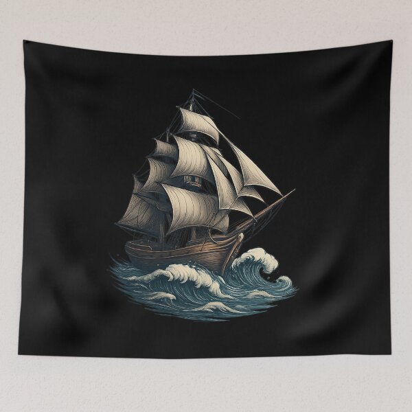 Item preview, Timeless Voyage – Vintage Sailing Dreams designed and sold by ArcadiaSilence.