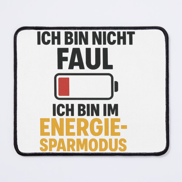 Item preview, Energy Saving Mode Humor Design designed and sold by Sascha-Heiko.