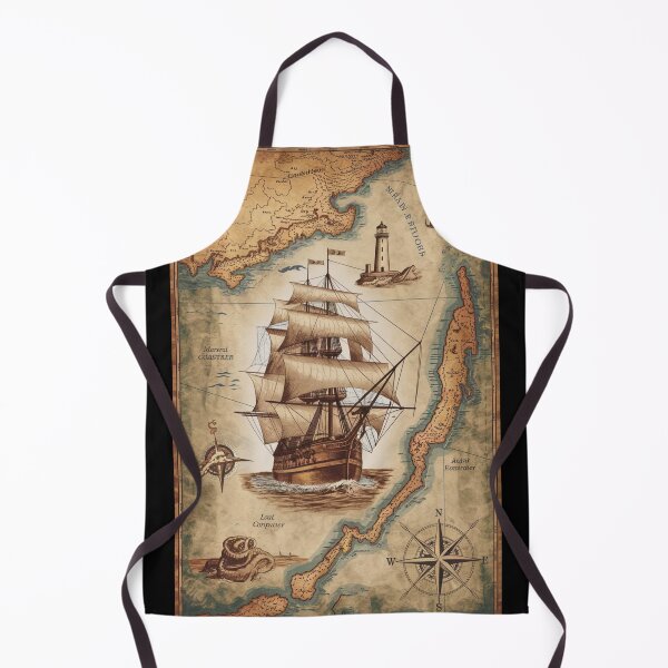 Item preview, Antique Sailing Ship Nautical Chart designed and sold by Shop9999.