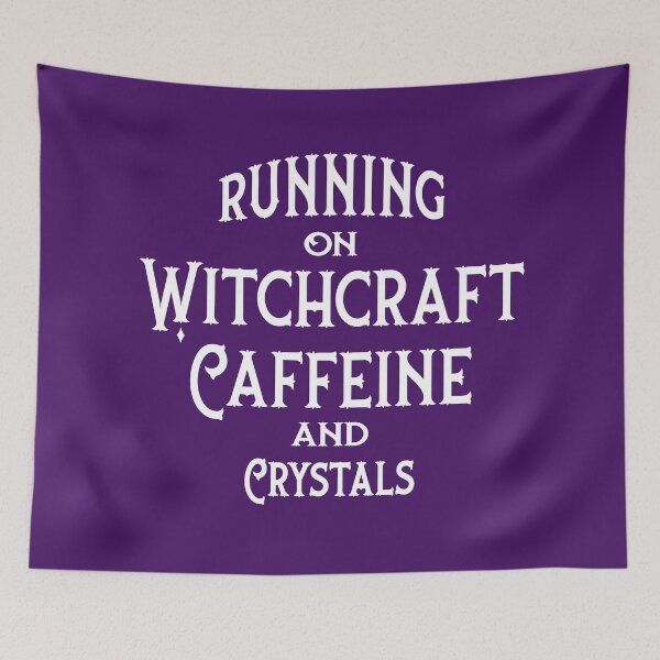 Item preview, Running on Witchcraft, Caffeine and Crystals Cheeky Witch® designed and sold by cheekywitch.