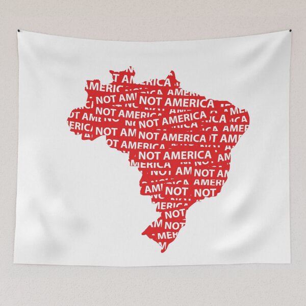 Item preview, Brazil “Not America” Protest T-Shirt – Anti-Trump Political Statement Apparel designed and sold by paulo silveira.