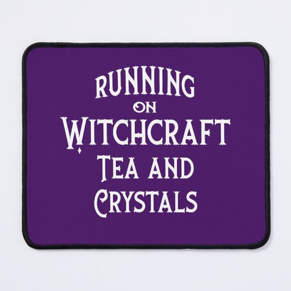 Item preview, Running on Witchcraft, Tea and Crystals Cheeky Witch® designed and sold by cheekywitch.