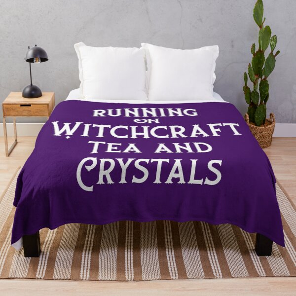 Item preview, Running on Witchcraft, Tea and Crystals Cheeky Witch® designed and sold by cheekywitch.