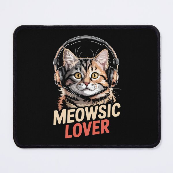Item preview, Meowsic Lover – Cute Cat Design for Music and Kitty Fans designed and sold by Opalook.
