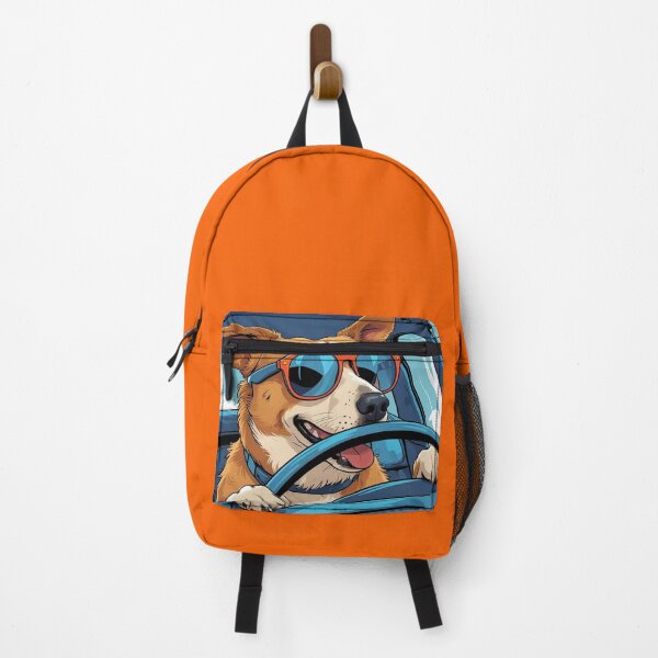 Item preview, Cool Dog on the Road – Funny Driving Pup designed and sold by Art-Design-EM.