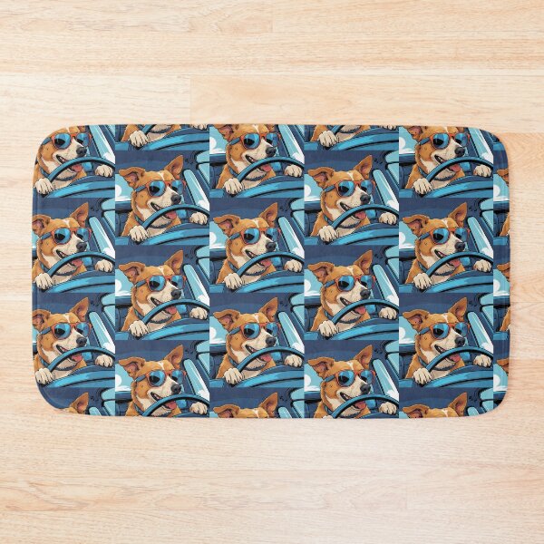 Item preview, Cool Dog on the Road – Funny Driving Pup designed and sold by Art-Design-EM.