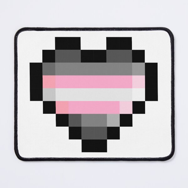 Item preview, Demigirl Pixel Heart Pride Flag designed and sold by HarveyHandcraftsandDesigns.