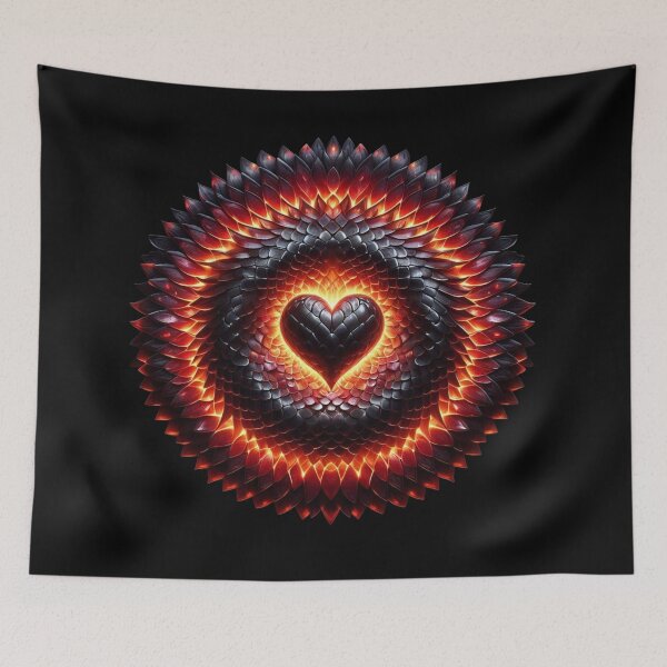 Item preview, Magma Dragon Shield Of Valor designed and sold by Woven-myth.