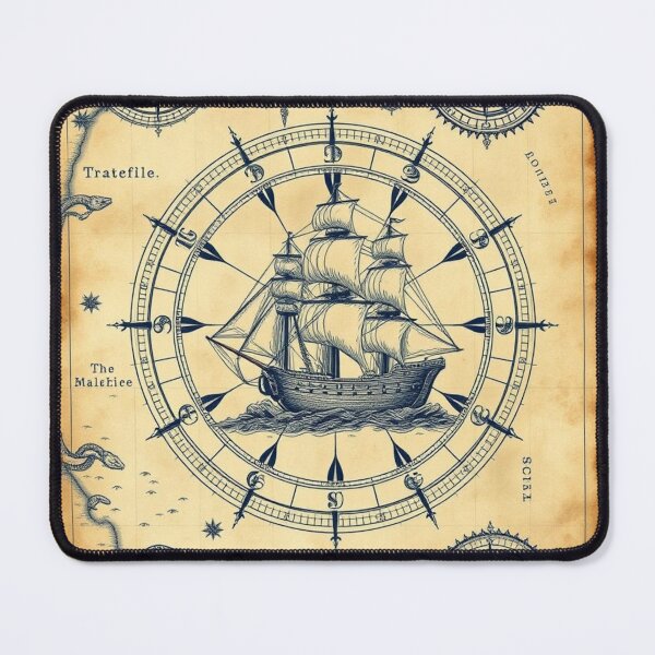 Item preview, Vintage Explorer’s Sea Chart Artwork designed and sold by Shop9999.