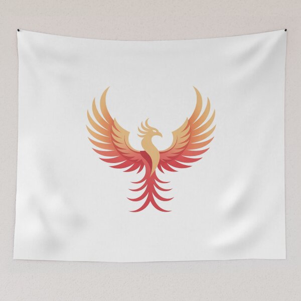 Item preview, Phoenix Rising – Fiery Mythical Bird Symbol designed and sold by ArtByYunus.