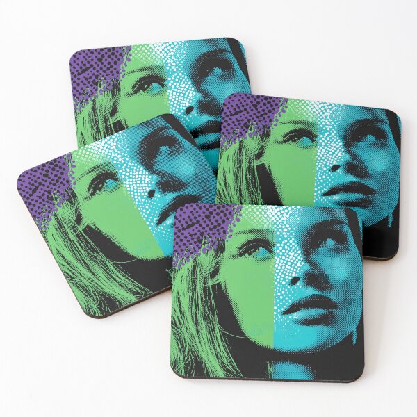 Item preview, Modern woman portrait in blue, green and purple designed and sold by Gino By Design.