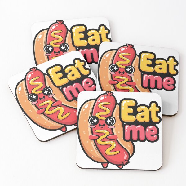 Item preview, Super Cute Hotdog - Eat Me! designed and sold by meesub.