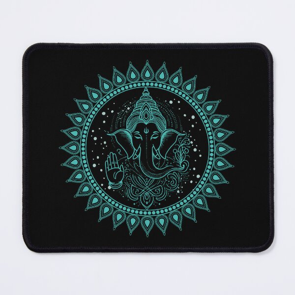 Item preview, Yoga Ganesha, Hindu elephant god ganesha or Ganpati 01, happy diwali rangoli design 8 designed and sold by mndesignworx.