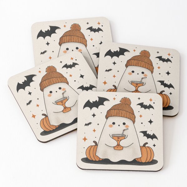 Item preview, Beanie Ghost – Adorable Spooky Cartoon designed and sold by PinkBossStudio.
