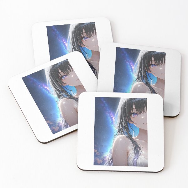 Item preview, Girl in the Rain under the Starry Sky designed and sold by KAWAII ART BOX.