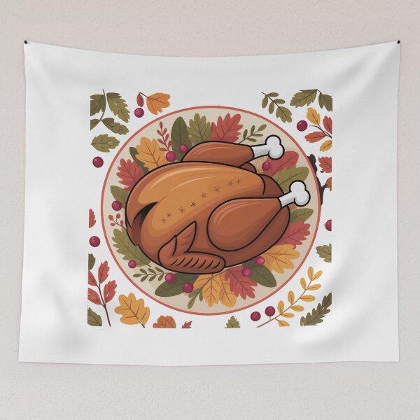 Item preview, Thanksgiving Roast Turkey – Festive Holiday Feast designed and sold by ArtByYunus.