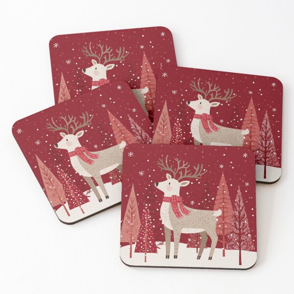 Item preview, Cozy Reindeer – Winter Animal Illustration designed and sold by PinkBossStudio.