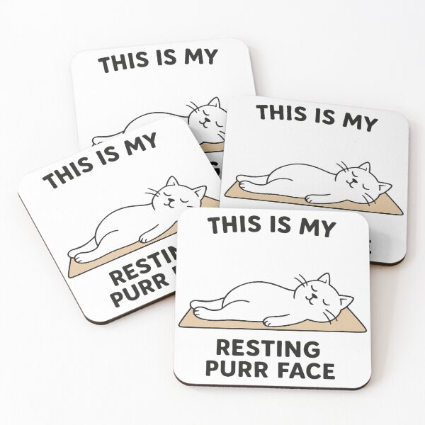 Item preview, Resting Purr Face – Funny Minimalist Cat in Savasana Pose designed and sold by jelonkaa.