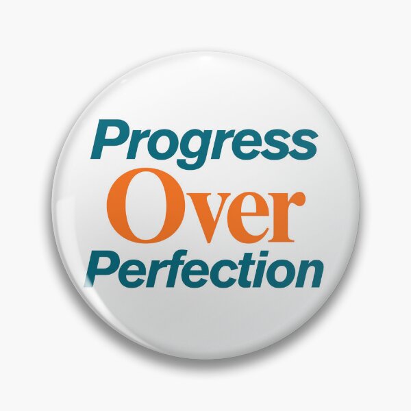 Item preview, Progress Over Perfection Quote Growth Mindset Motivation Positive Self Improvement designed and sold by Guess4best.