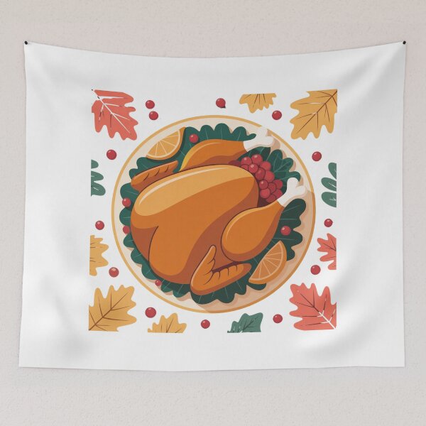 Item preview, Thanksgiving Roast Turkey – Festive Holiday Feast designed and sold by ArtByYunus.