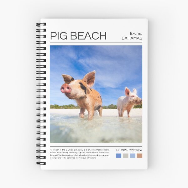 Item preview, Pig Beach - Bahamas - Photography designed and sold by StudioRedKoala.
