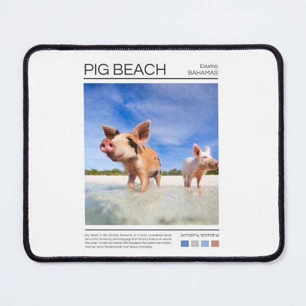 Item preview, Pig Beach - Bahamas - Photography designed and sold by StudioRedKoala.
